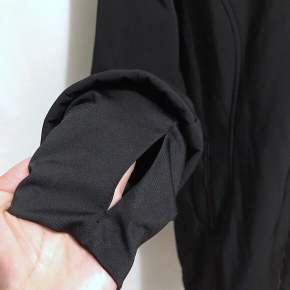 Jessica Simpson NWOT Black Softshell Trench Coat Women 1X - Picture 3 of 14